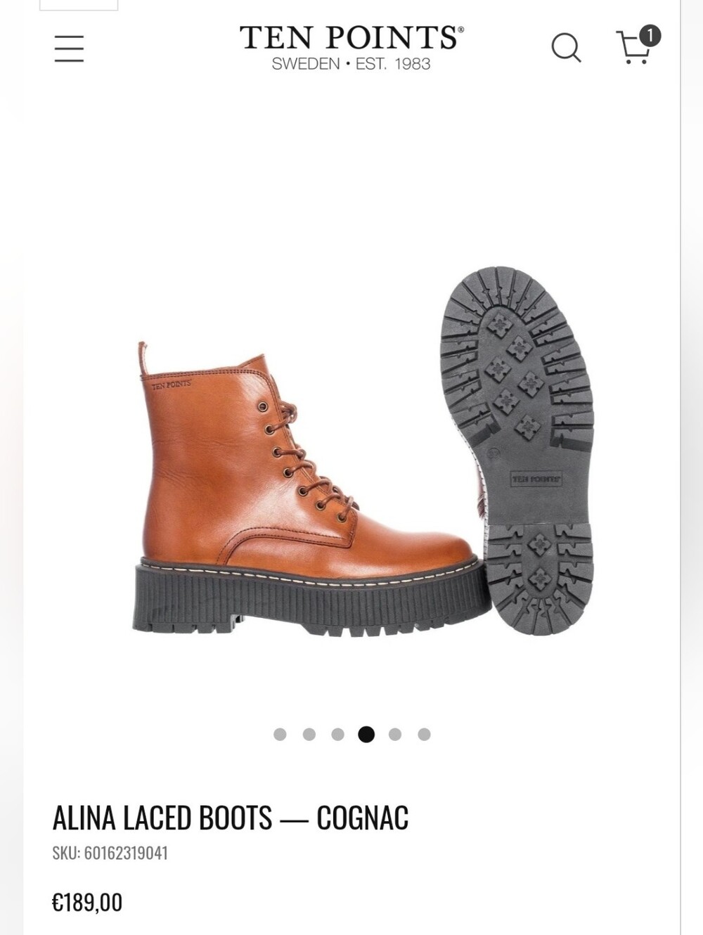 Ten Points Alina Laced Boots